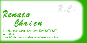 renato chrien business card